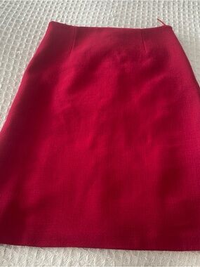 Moschino Cheap & Chic Burgundy Midi Pencil Skirt Size 8 Designer Italy
